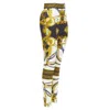 Versace Rodeo Barocco Harness Stretch Legging Pants In Gold