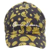 Versace Rodeo Barocco Medusa Print Baseball Dad Cap In Black