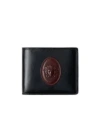Versace Roomy Leather Wallet In Black