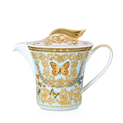 Versace Rosenthal Meets  Butterfly Garden Teapot In Multi