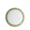 Versace Rosenthal  La Scala Del Palazzo Verde Rim Soup Plate In Blue