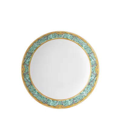 Versace Rosenthal  La Scala Del Palazzo Verde Rim Soup Plate In Blue