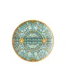 Versace Rosenthal  La Scala Del Palazzo Verde Salad Plate In Verde