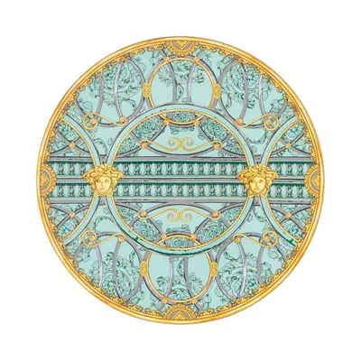 Versace Rosenthal  La Scala Del Palazzo Verde Service Plate In Blue