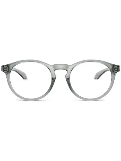 Versace Round-frame Glasses In Gray