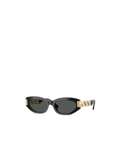 VERSACE ROUND-FRAME SUNGLASSES