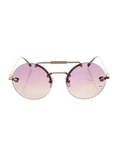 Pre-owned Versace Round Gradient Sunglasses