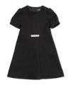 Versace Round Neck Dress In Black