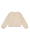 Versace Round-neck Long-sleeved Blouse In Yellow