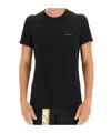 Versace Logo-print Short-sleeve T-shirt In Black
