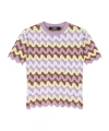 Versace Round Neck Sleeveless T-shirt In Multicolor