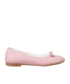 Versace Round Toe Ballet Shoes In Pink