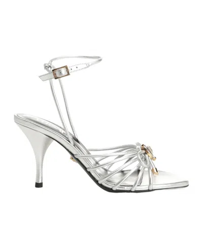 VERSACE VERSACE ROUND-TOE HIGH-HEELED SANDALS