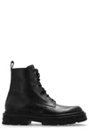 Versace Chunky Sole Ankle-high Boots With Round Toe In Black