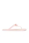 Versace Women's Rubber Slides In Dusty Rose & Oro