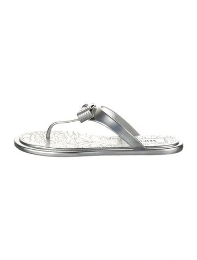 Pre-owned Versace Rubber Flip Flops