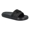 Versace Palazzo Rubber Slides In Black