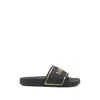Versace Logo-embossed Slides