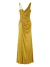 Versace Asymmetric Design Dress In Yellow