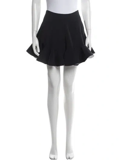 Pre-owned Versace Ruffle Embellishment Mini Skirt In Black