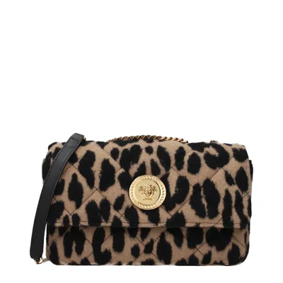 Versace Women's Shoulder Bags Brown/black Wool