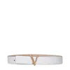 Versace White Leather Regular Belt
