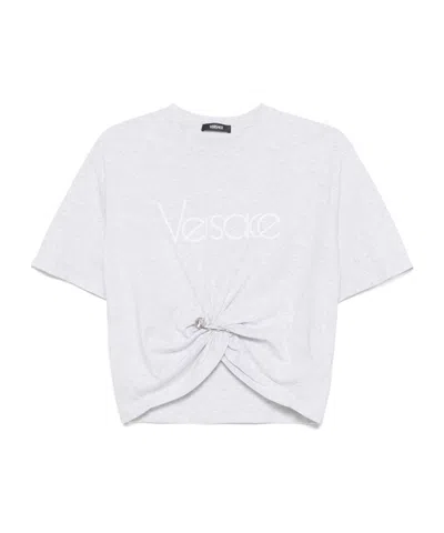 Versace Safety Pin 1978 Re-edition T-shirt In White