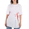 Versace Safety Pin Barocco Sea Printed T-shirt In White