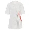 Versace Safety Pin Barocco Sea Printed T-shirt In White