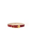 Versace "pin De Sécurité" Belt In Red