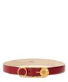 Versace "pin De Sécurité" Belt In Red