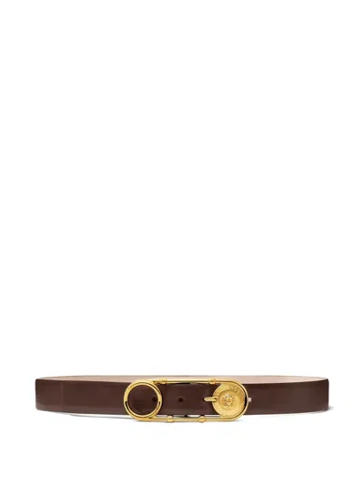 Versace Gürtel Mit Schnalle In Brown