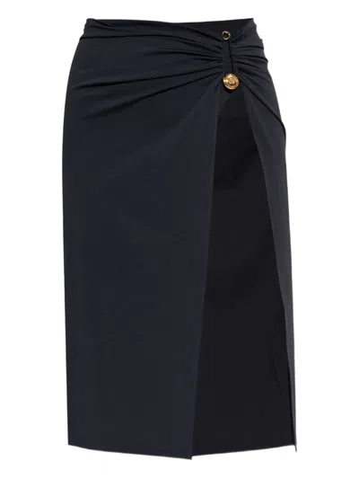Versace Safety Pin Cover Up In Black