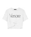 Versace Logo Jersey T-shirt In White