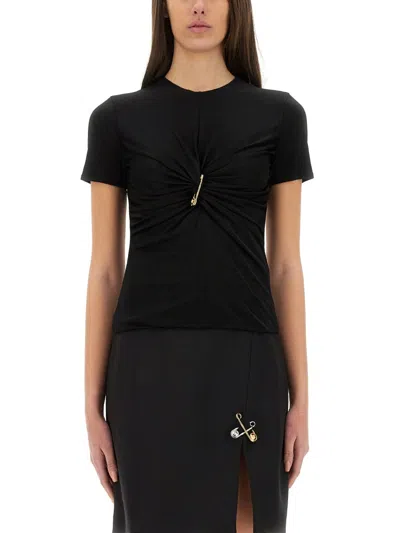 VERSACE "SAFETY PIN" CURLED TOP