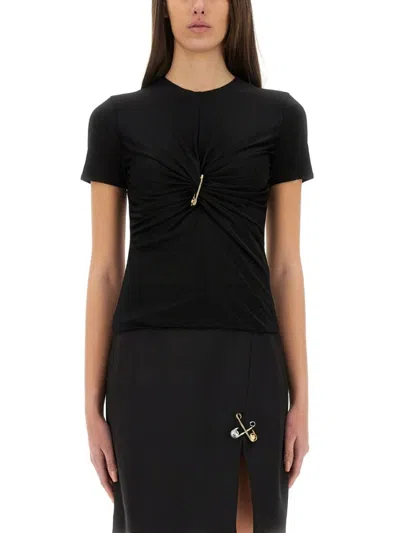VERSACE SAFETY PIN" CURLED TOP