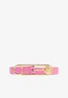 Versace Safety Pin Leather Belt In Multi