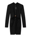Versace Safety Pin Fitted Mini Dress