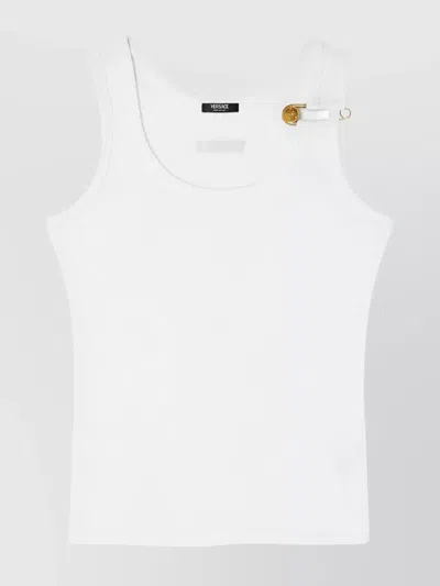 VERSACE SAFETY PIN RIBBED TOP