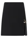 Versace High Waisted Mini Skirt In Black
