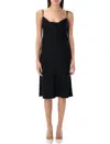 Versace Midi Dress In Black