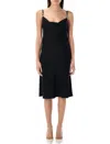 Versace Midi Dress In Black