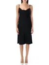 Versace Midi Dress In Black