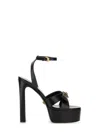 Versace Medusa Velvet Platform Sandals
