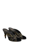 Versace Sandal Mule In Black