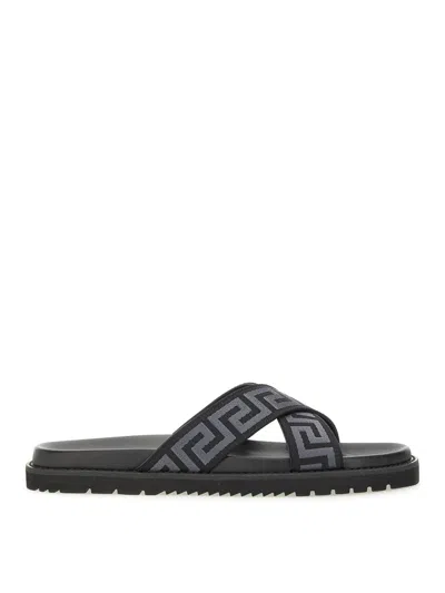 VERSACE SANDAL WITH LOGO
