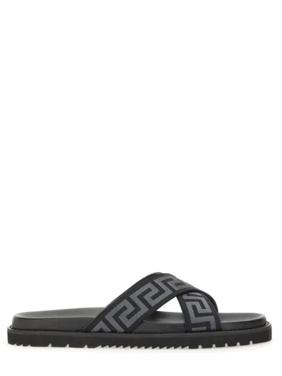 VERSACE VERSACE SANDAL WITH LOGO