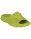 Versace Baroque Pool Slides Man Sandals Green Size 9 Rubber In Yellow