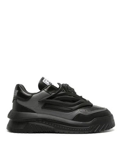 Versace Odissea Sneakers In Black