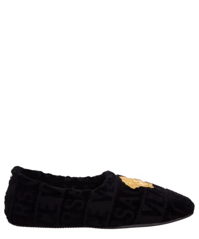 Versace Sandals In Black